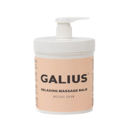 Bálsamo relajante Galius para masaje profesional y bienestar en Canarias.